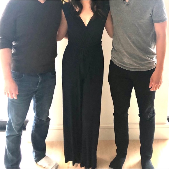 Boohoo Navy pleated jumpsuit - Picture 5 of 5